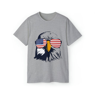 Buy sport-grey American Bald Eagle Cotton T-Shirt