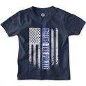 Unisex American Flag with Defend The Police Slogan T Shirts for Men Women Tees