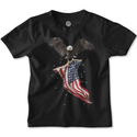 Patriotic American Flag Carrying Eagle Unisex T-shirt