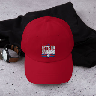 Buy cranberry Classic Baseball Hat - Let&#39;s Go Brandon Edition