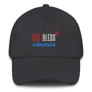 Buy dark-grey Classic Cap - God Bless America Embroidered Hat