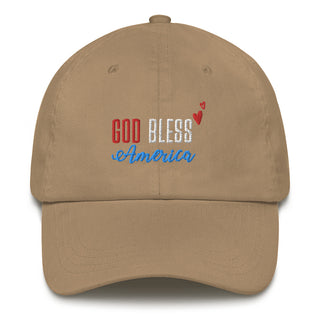Buy khaki Classic Cap - God Bless America Embroidered Hat