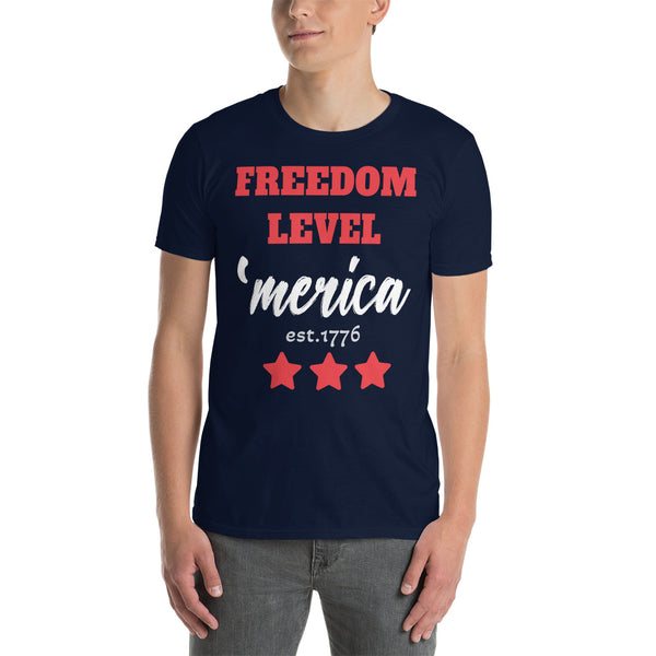 Freedom Level America Est. 1776 Short-Sleeve Unisex T-Shirt