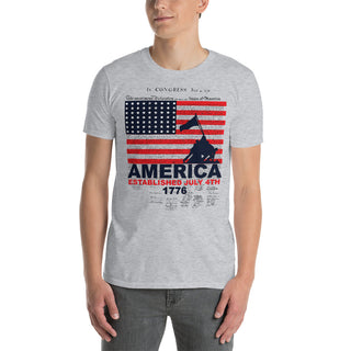 Buy sport-grey America Established July 4th 1776 Short-Sleeve Unisex T-Shirt