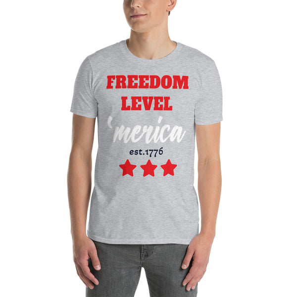 Freedom Level America Est. 1776 Short-Sleeve Unisex T-Shirt